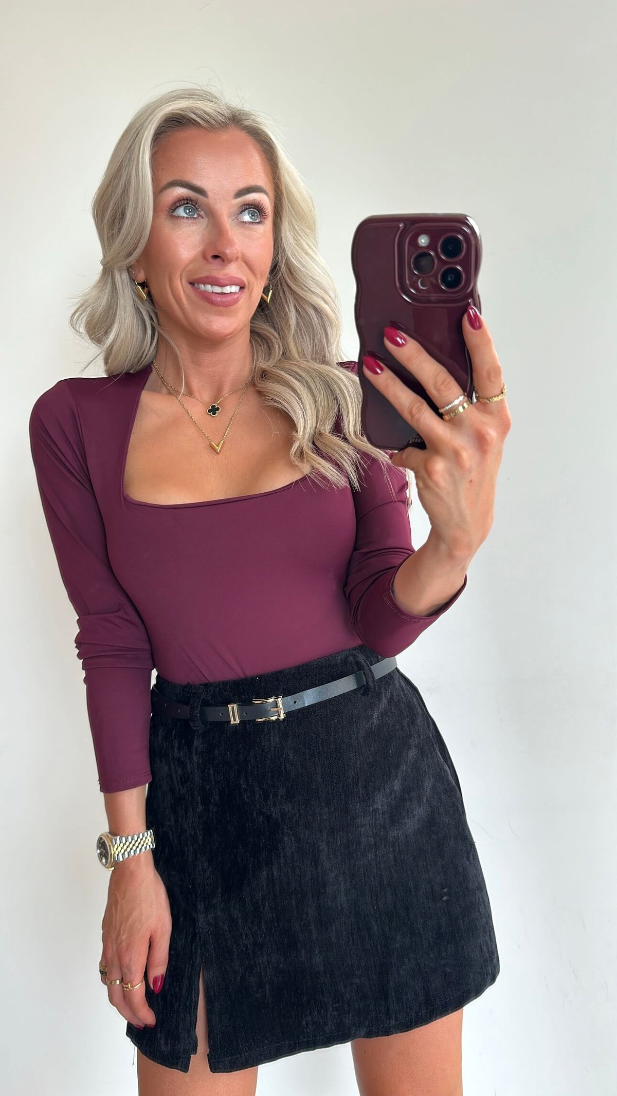 BOOBIE Body - burgundy