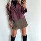 JUNE Jacket - washed burgundy