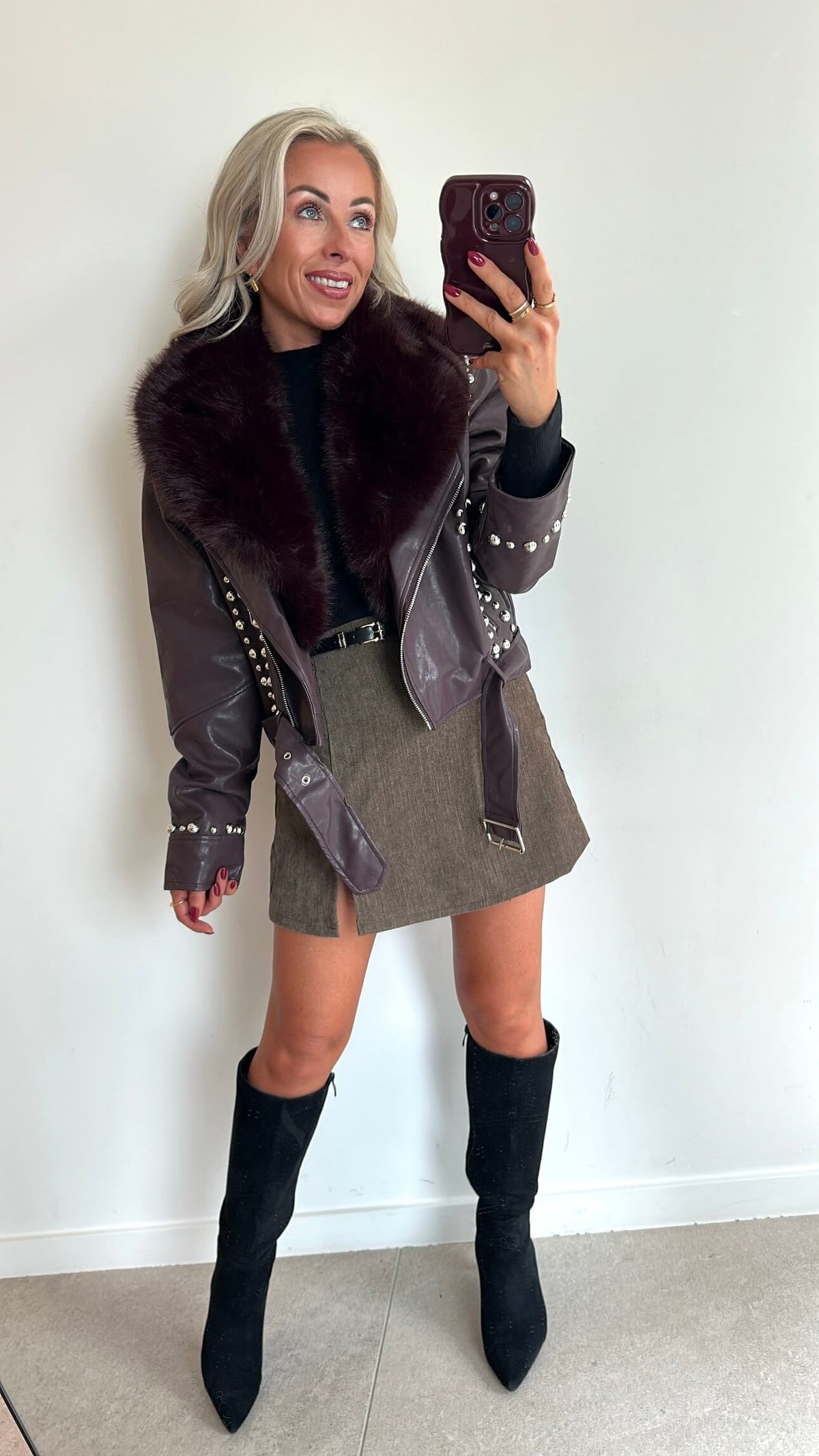 ROCKIE Jacket - burgundy