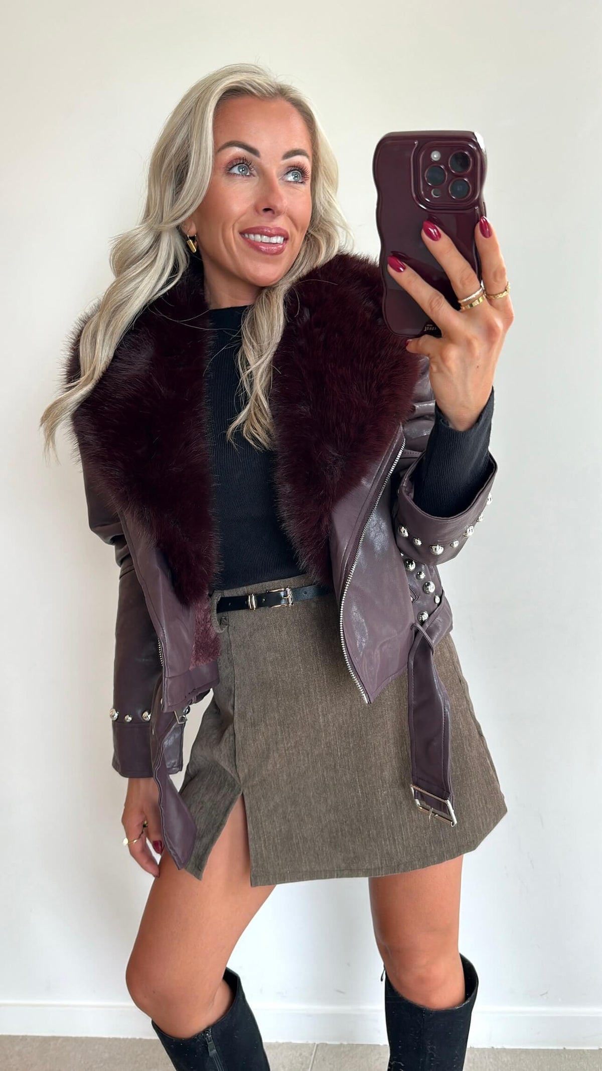 ROCKIE Jacket - burgundy