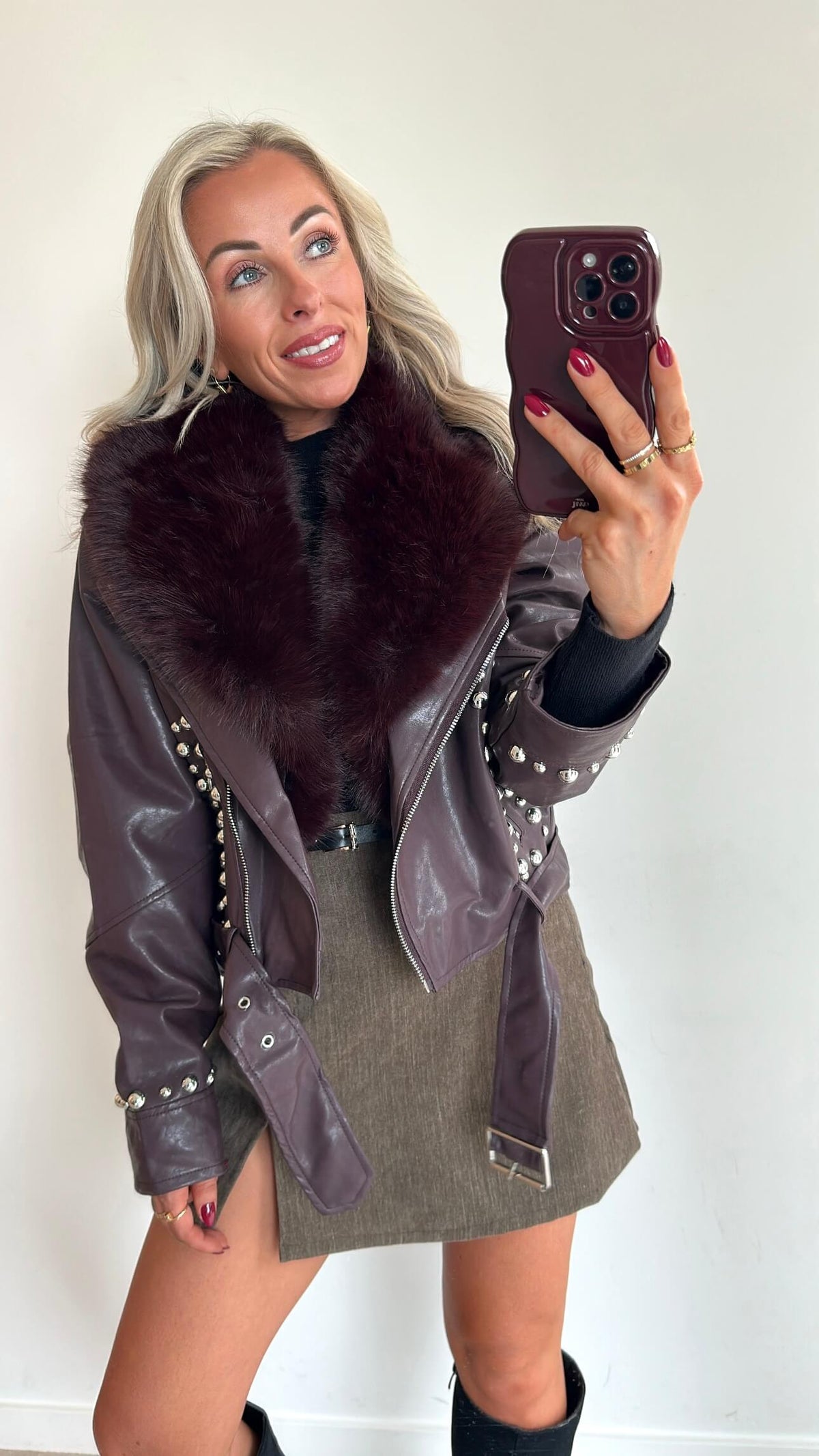ROCKIE Jacket - burgundy