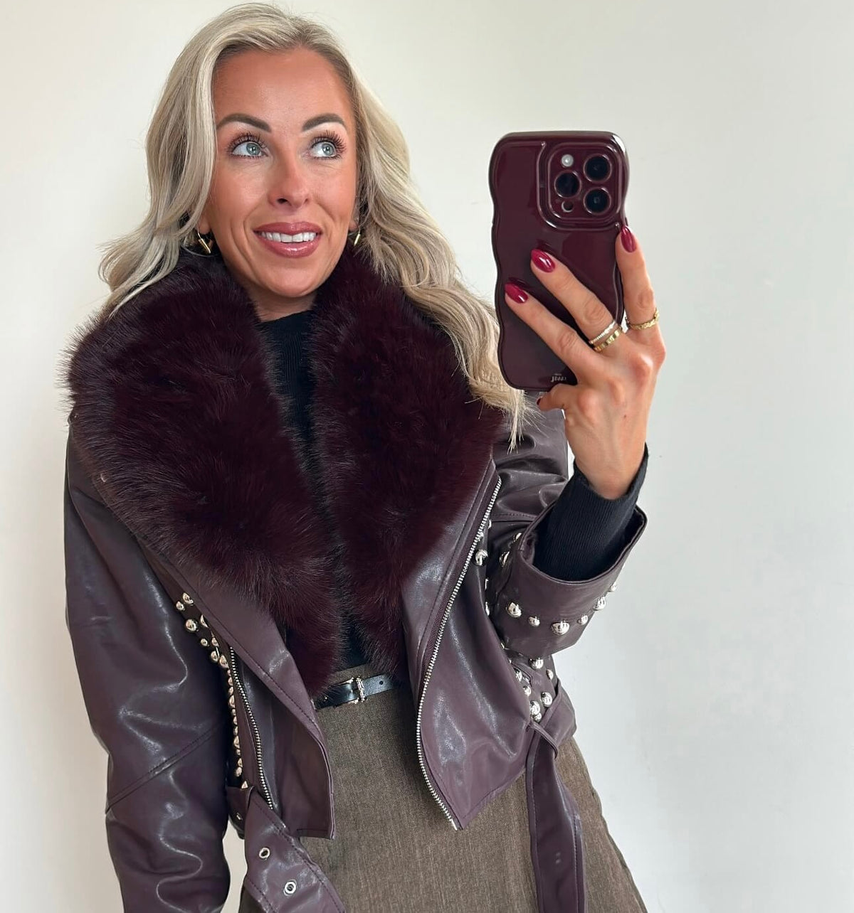 ROCKIE Jacket - burgundy