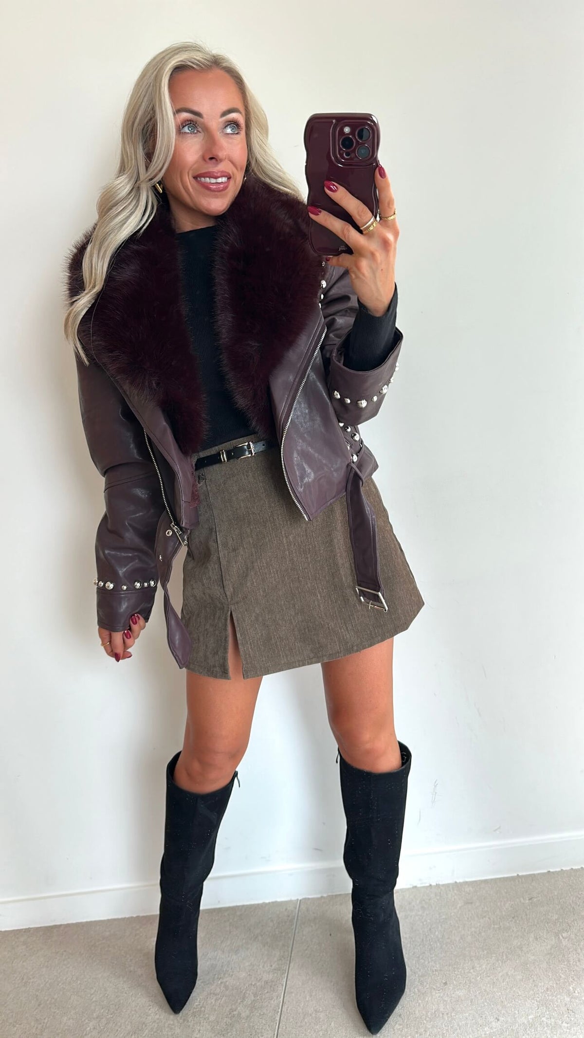 ROCKIE Jacket - burgundy