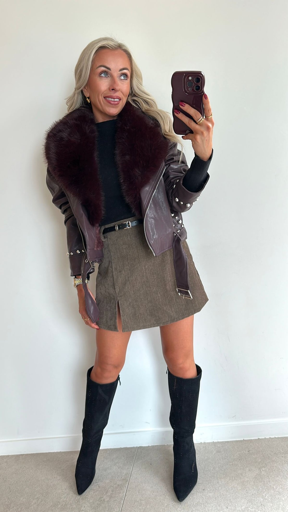 ROCKIE Jacket - burgundy