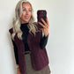 GIA Gilet - burgundy