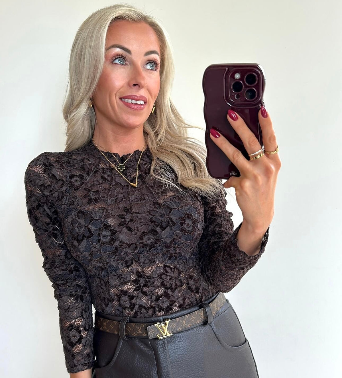 BELINE Top - brown