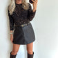 BELINE Top - brown