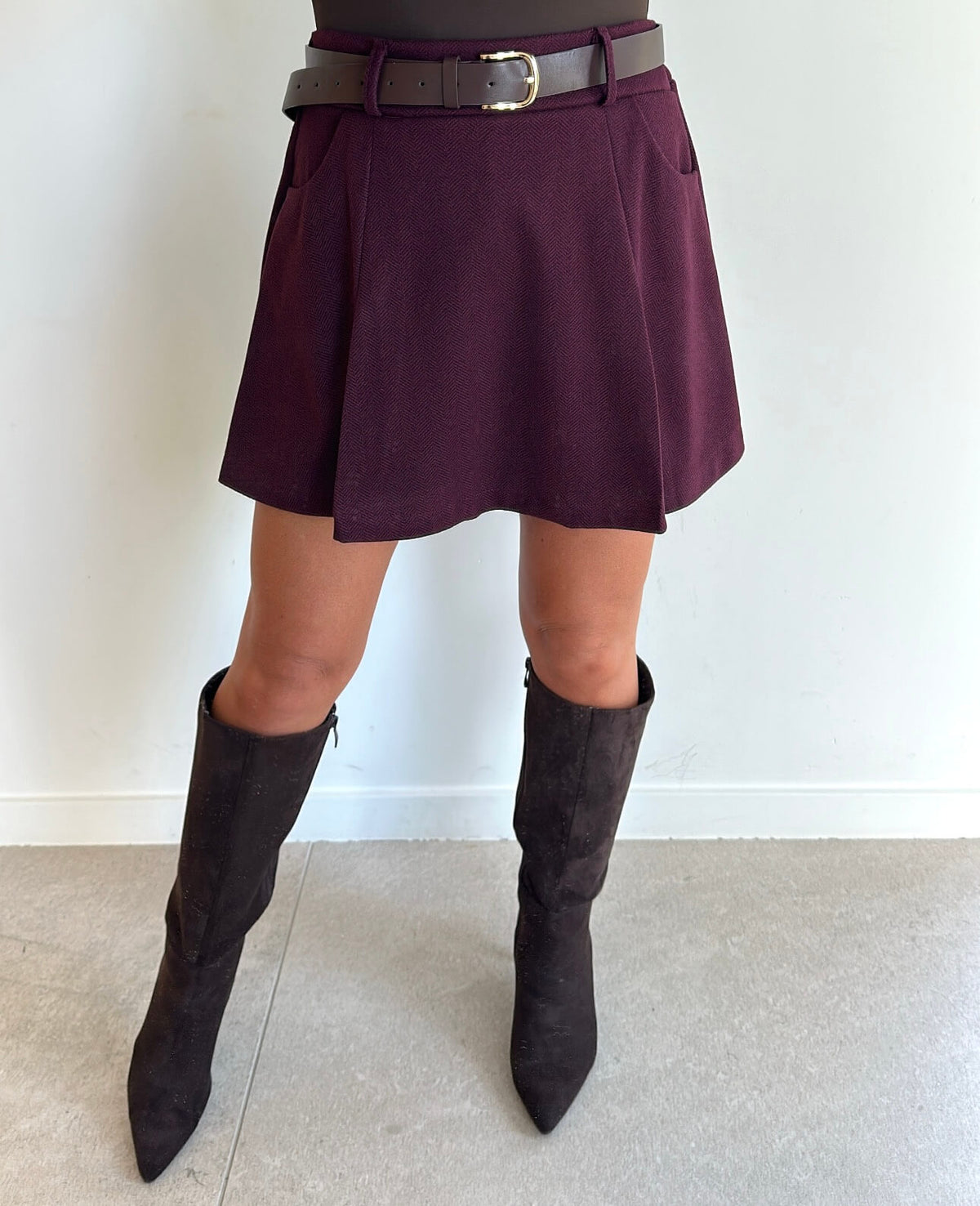SACHA Skort - burgundy