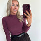 TULSIE Top - washed burgundy