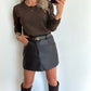 TESS Longsleeve Top - sparkle brown