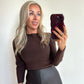 TULSIE Top - brown