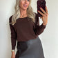 TESS Longsleeve Top - brown