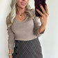 TRACIE Top - taupe