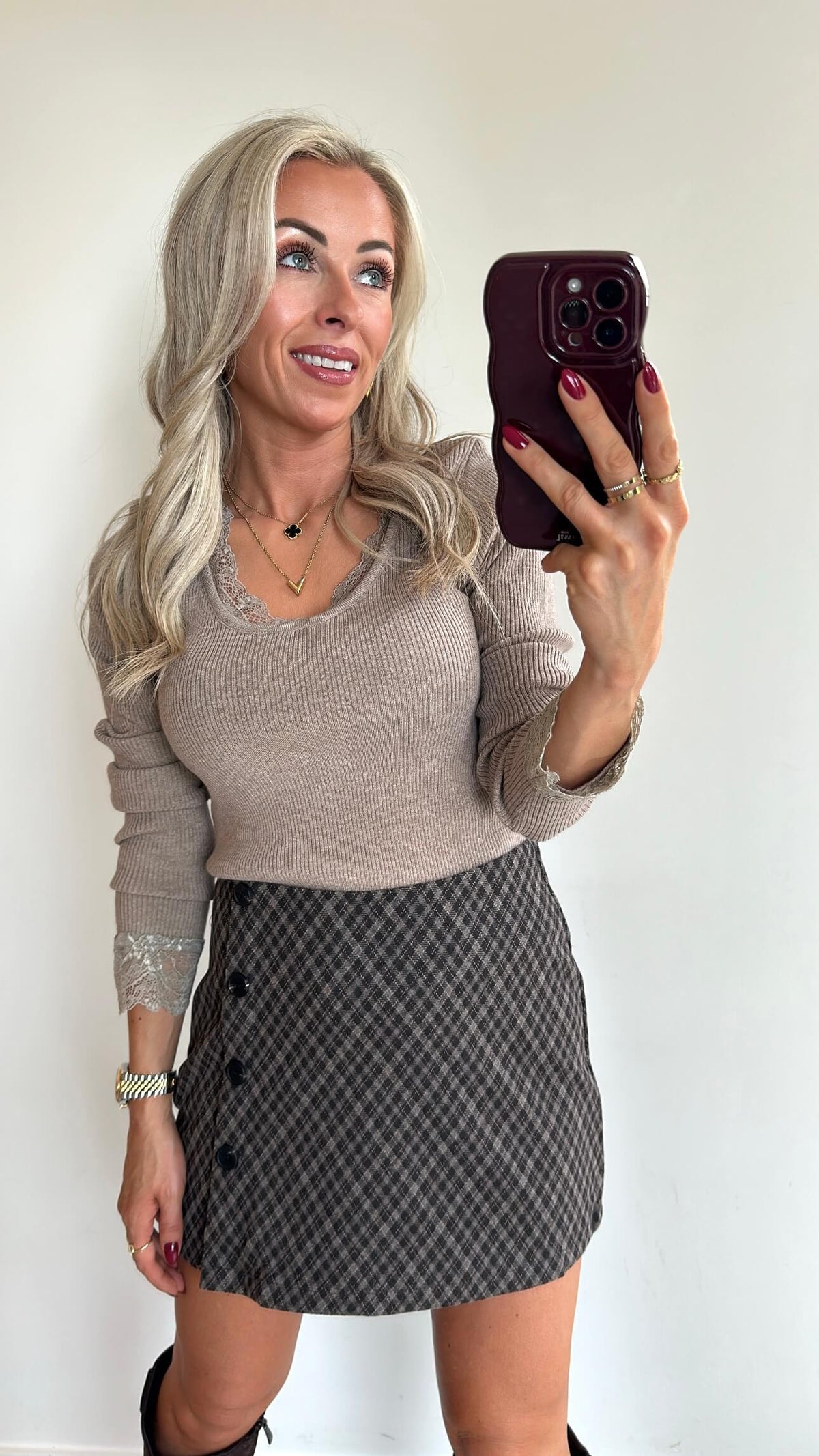 TRACIE Top - taupe