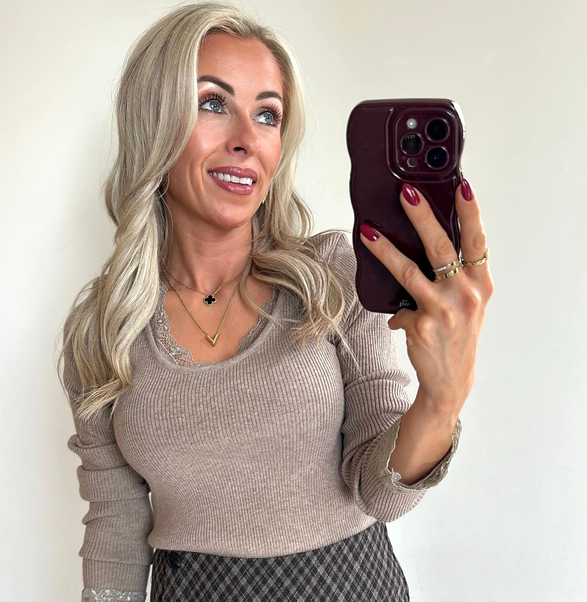 TRACIE Top - taupe
