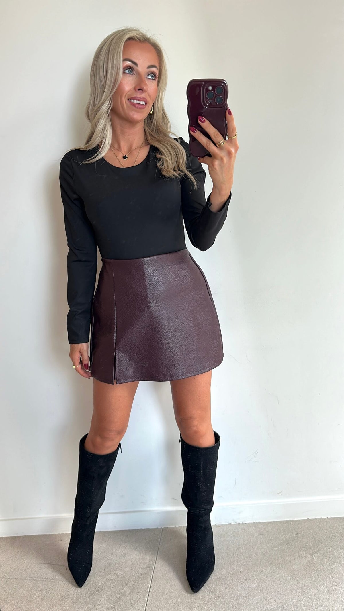 SIA Skort - burgundy