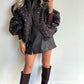 CATIE Coat - leopard brown