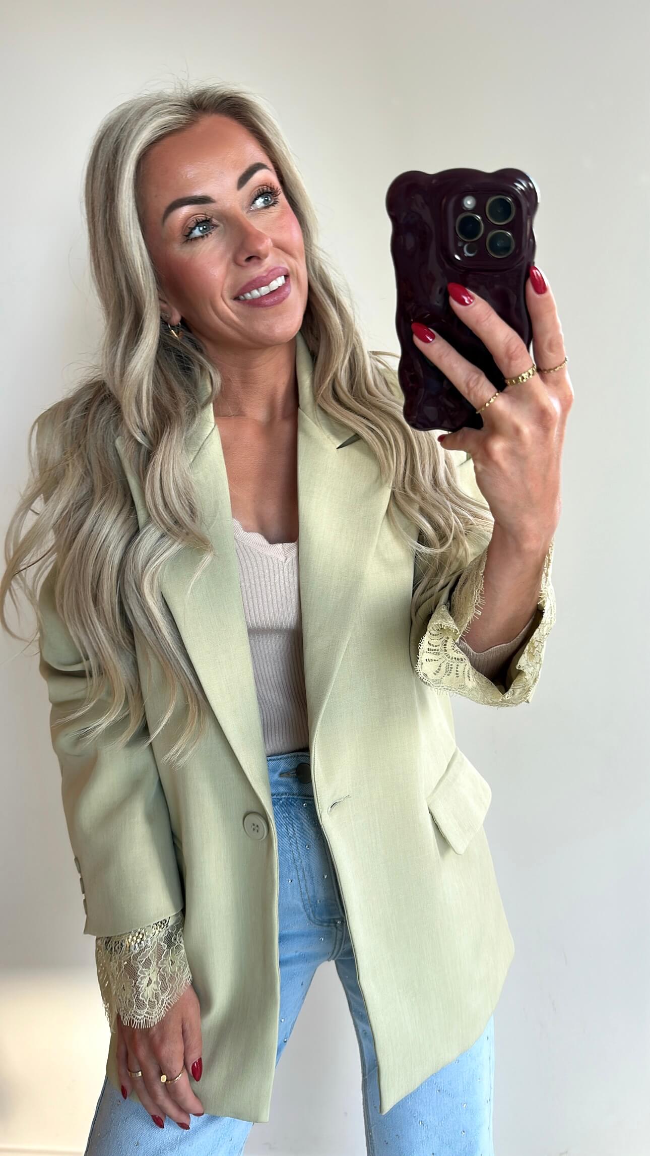 STELLA Blazer - summer green