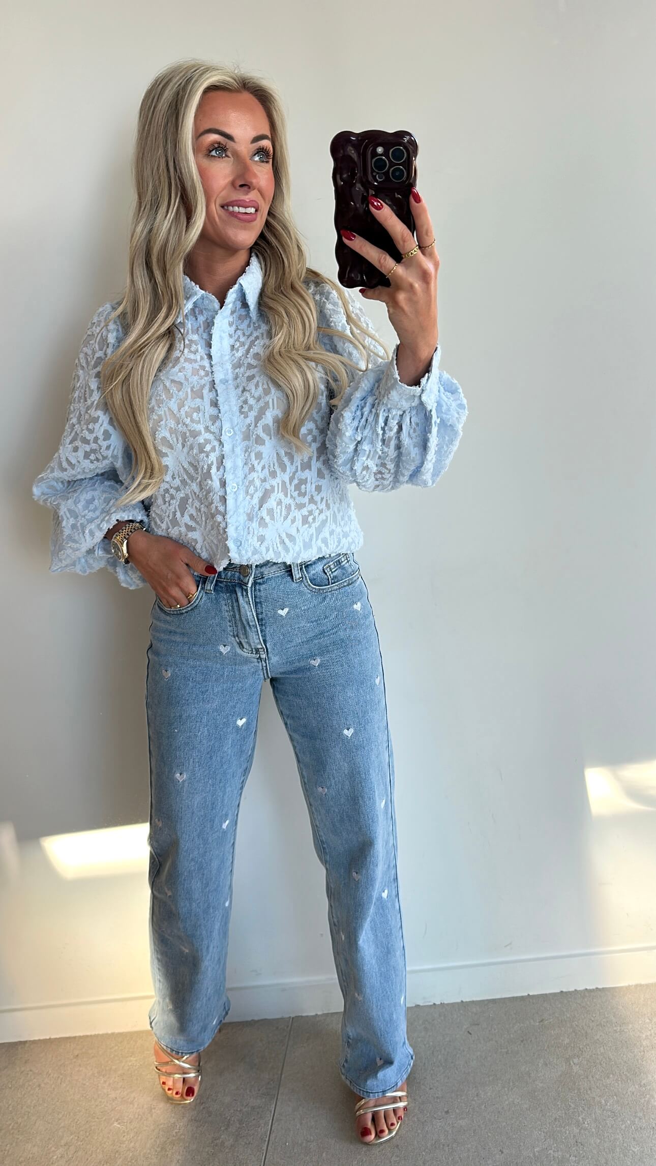 BABSIE BLOUSE - baby blue