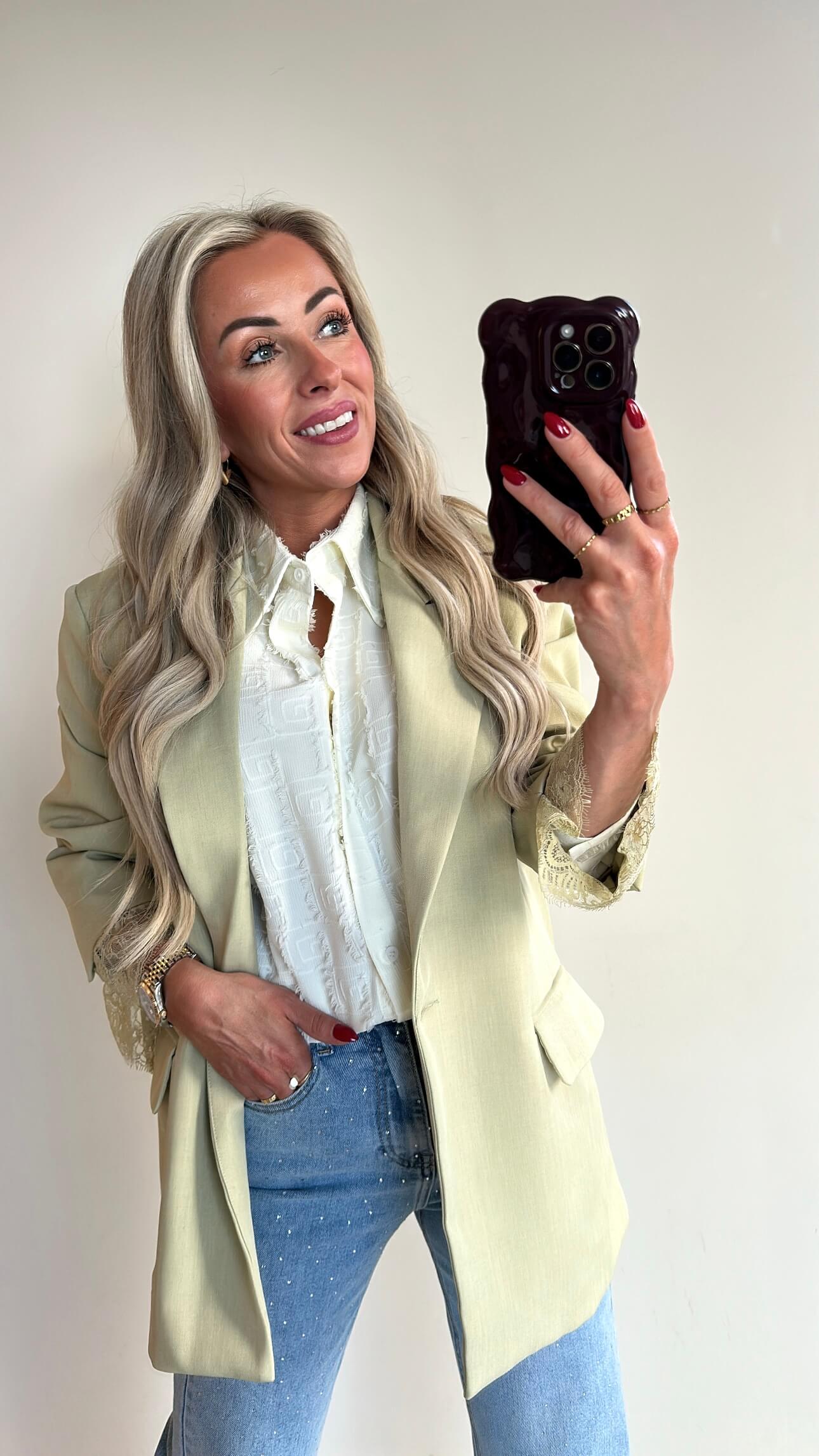 STELLA Blazer - summer green