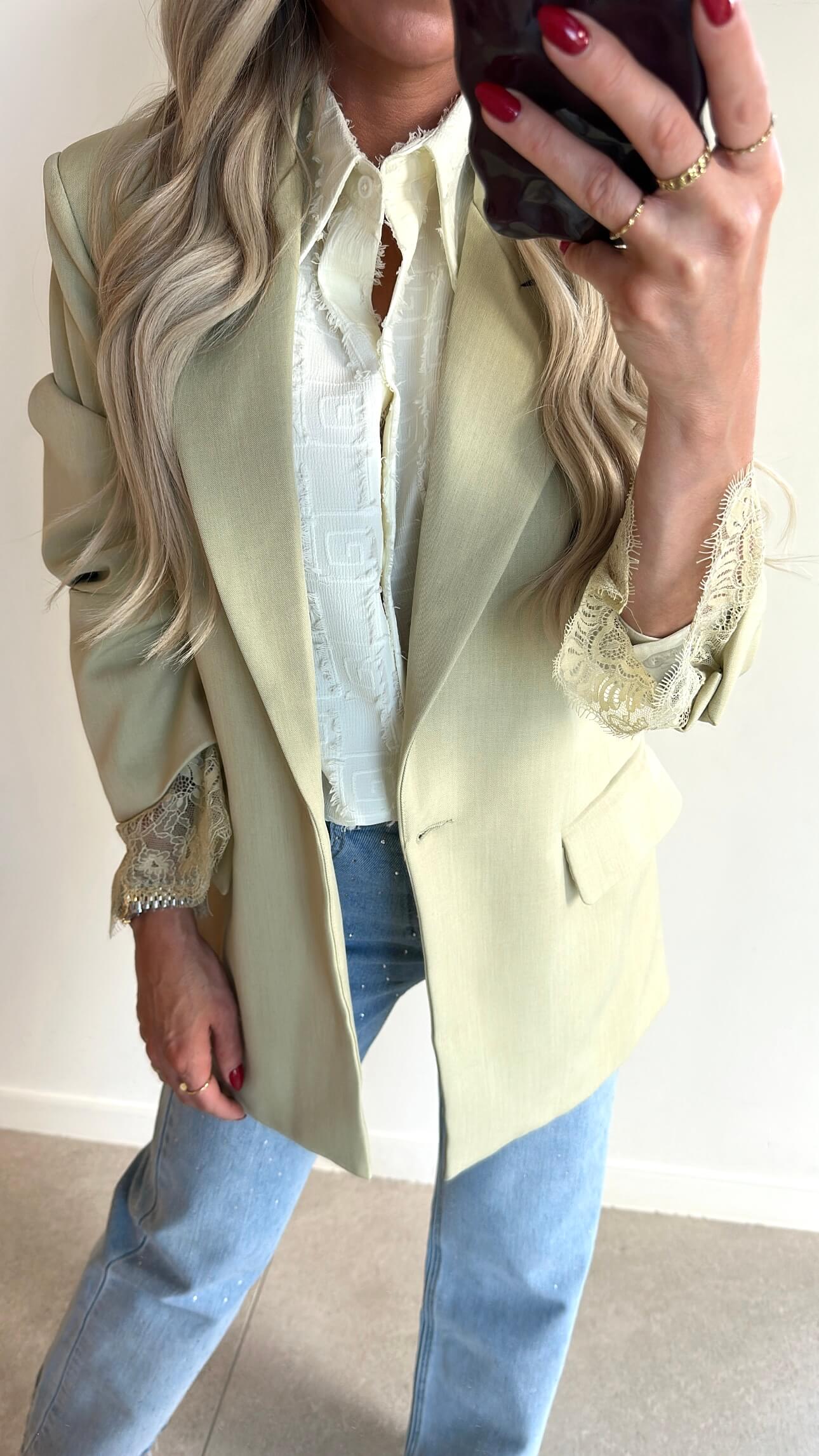 STELLA Blazer - summer green