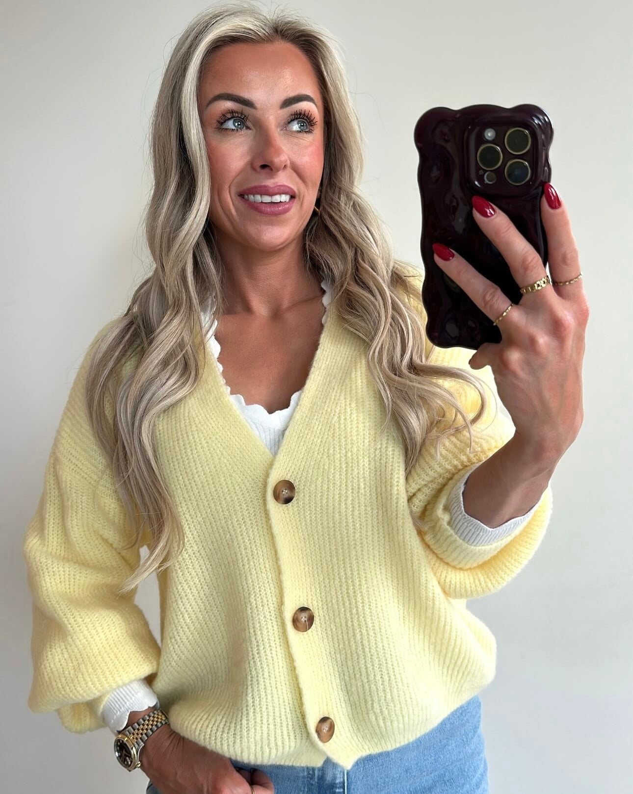 CAMILLE Cardigan - sunshine yellow
