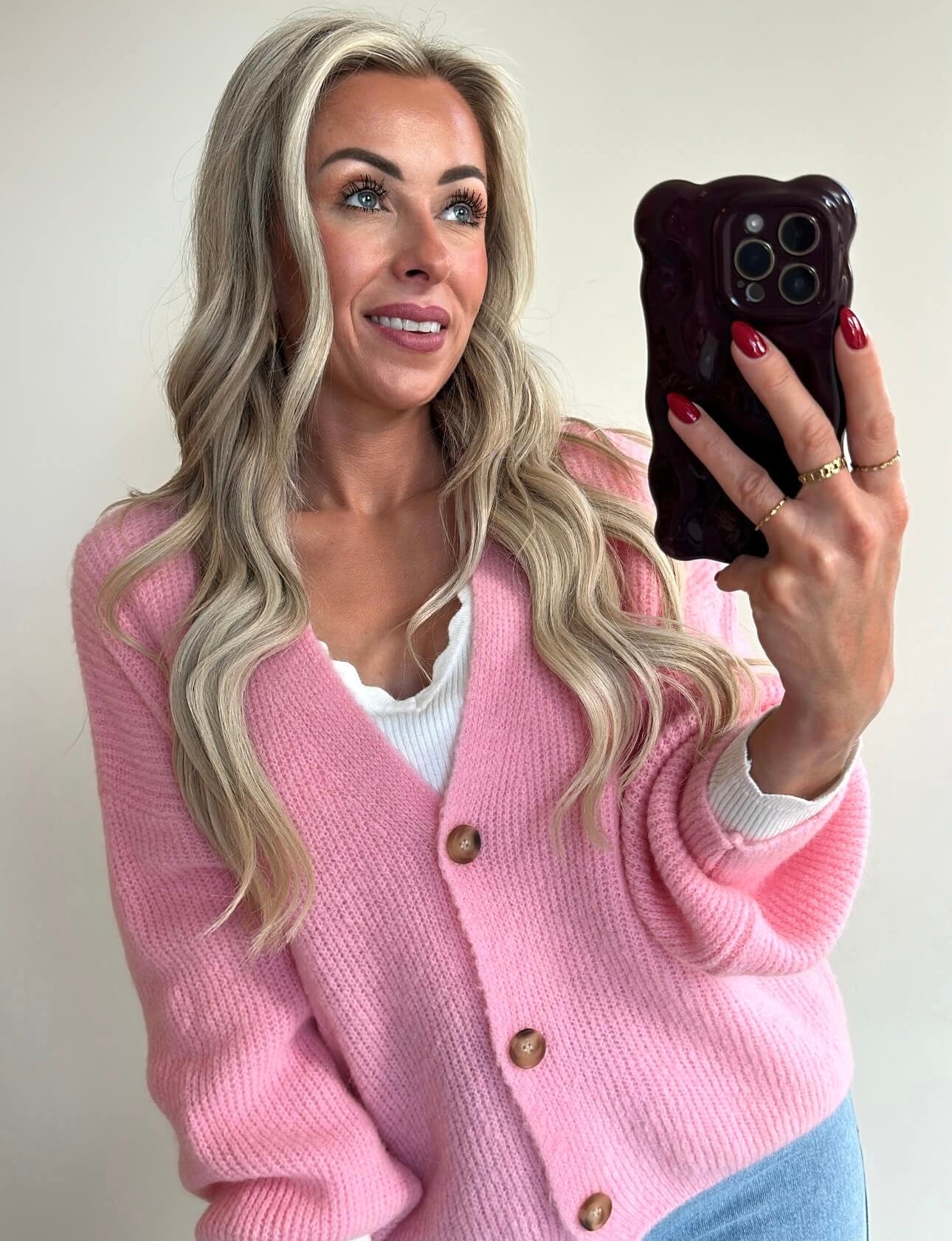 CAMILLE Cardigan - baby pink