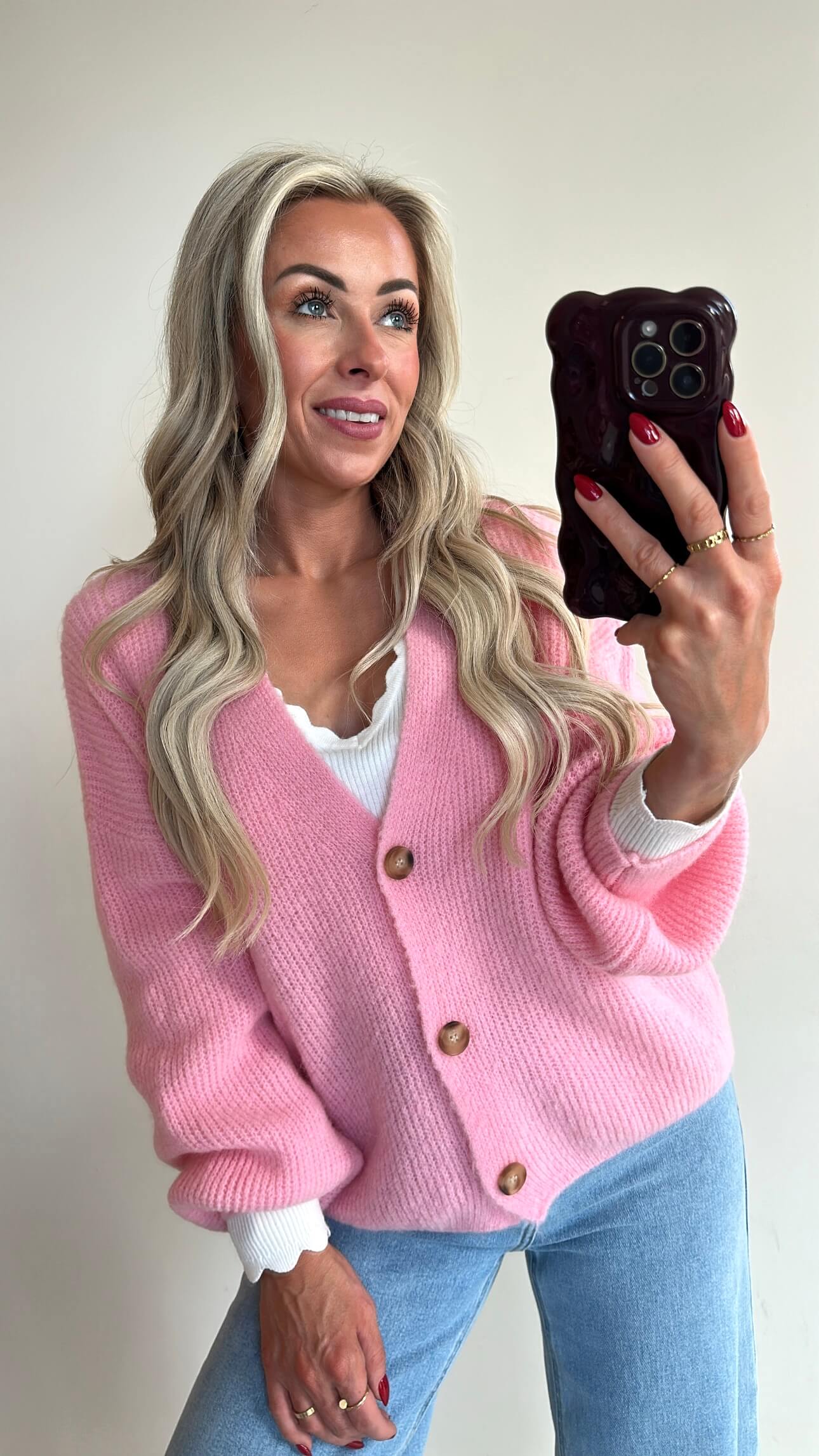 CAMILLE Cardigan - baby pink