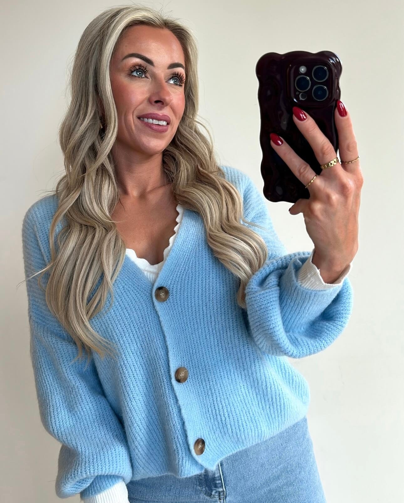 CAMILLE Cardigan - baby blue