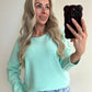 EMILIE Pull - turquoise