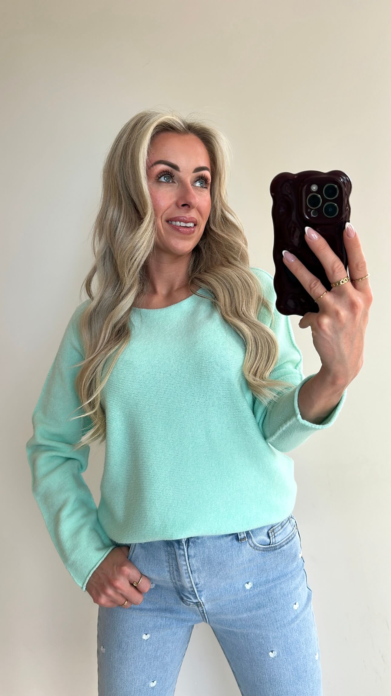 EMILIE Pull - turquoise