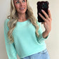 EMILIE Pull - turquoise