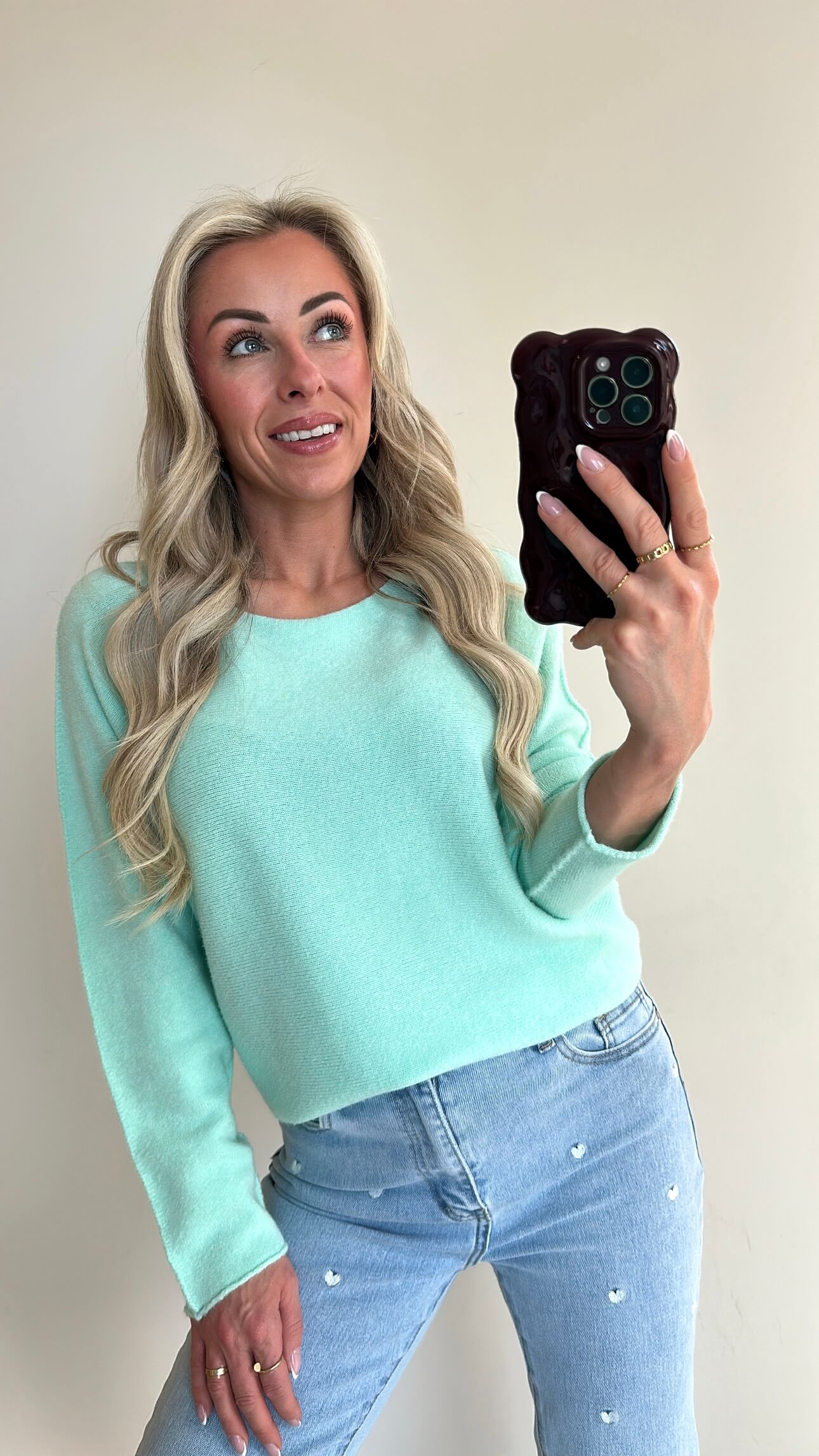 EMILIE Pull - turquoise