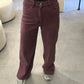 DAD FIT Jeans - burgundy plum