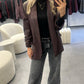 BABSIE Blazer - burgundy