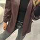 BABSIE Blazer - burgundy
