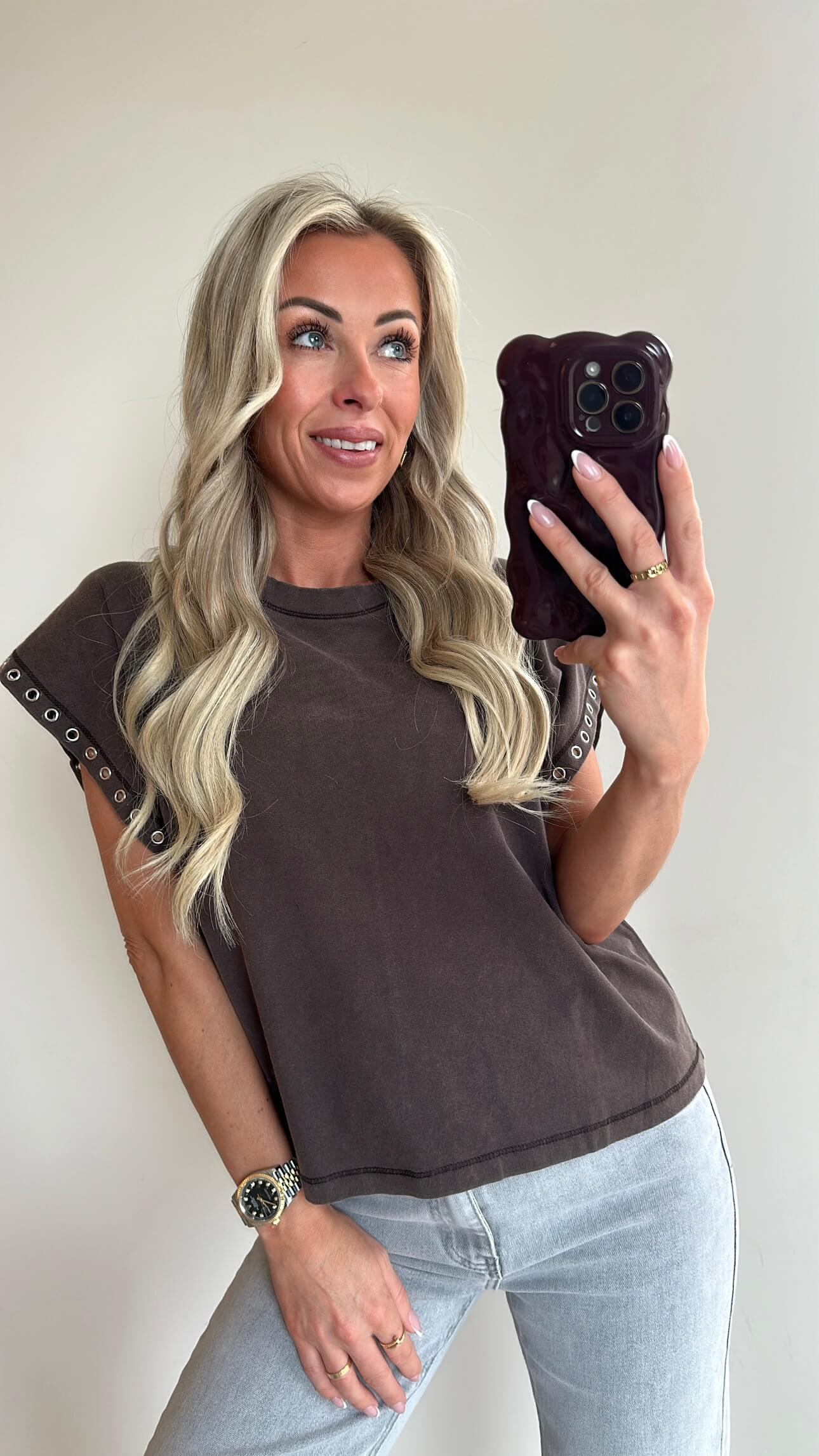 TRICIA T-shirt - brown