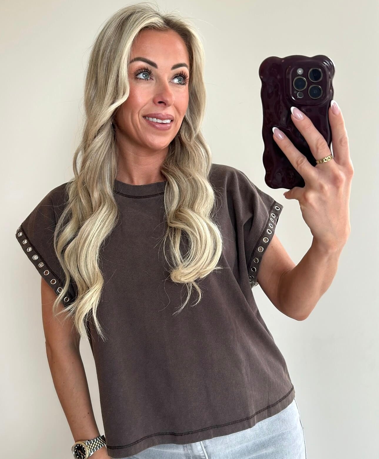 TRICIA T-shirt - brown