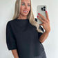 SANDIE Sweat Top - black