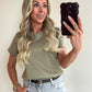 TOMIE T-shirt - khaki
