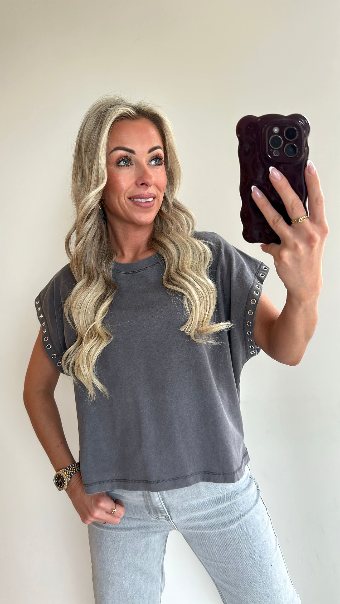 TRICIA T-shirt - grey