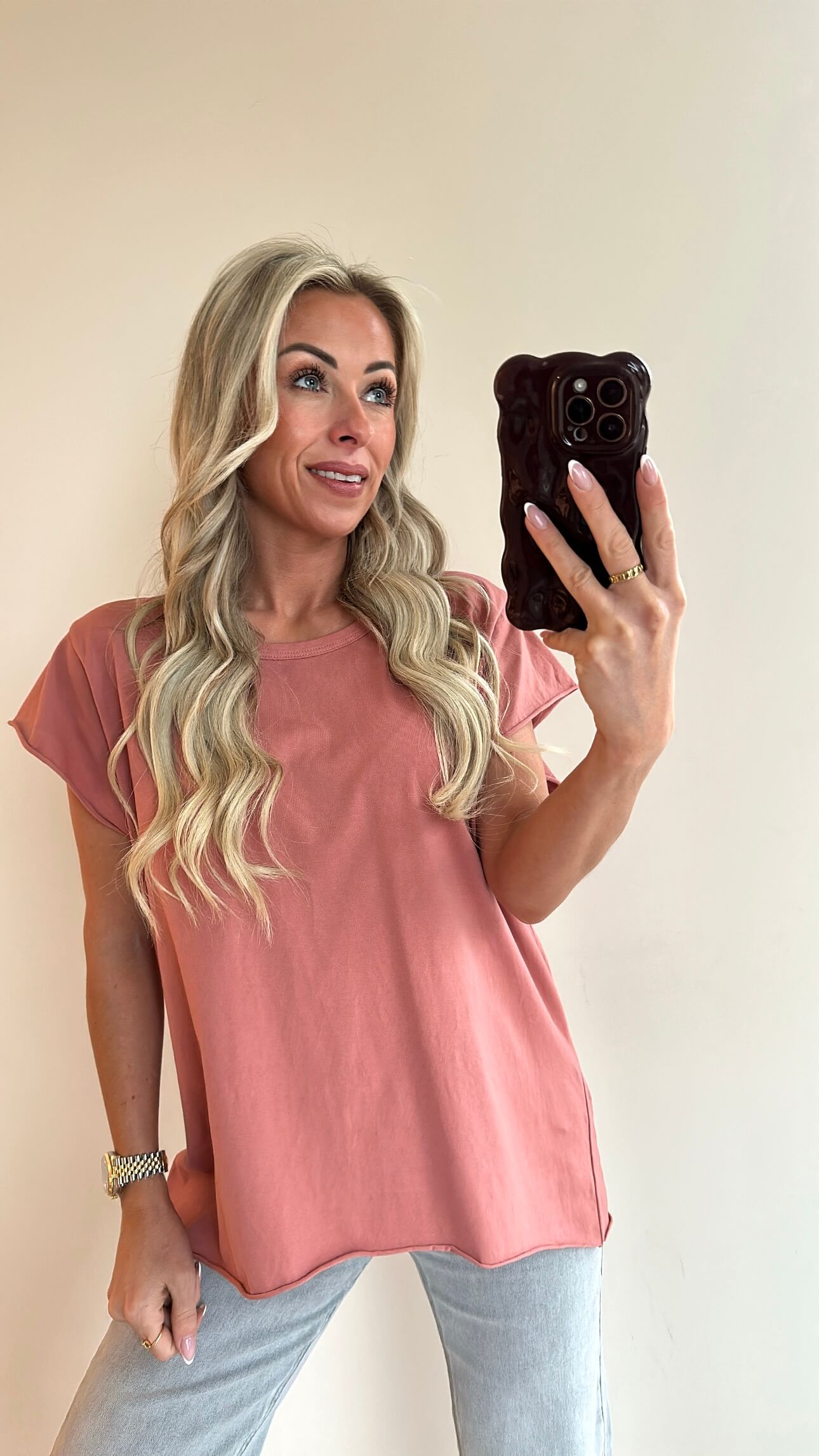 NOVIE T-shirt - terracotta