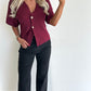TREASURE Top - burgundy