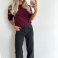 PAULINE Pull - burgundy