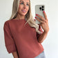 SANDIE Sweat Top - terracotta