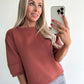 SANDIE Sweat Top - terracotta