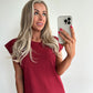 TRICIA T-shirt Dress - bordeaux