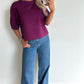 SANDIE Sweat Top - plum