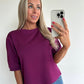 SANDIE Sweat Top - plum