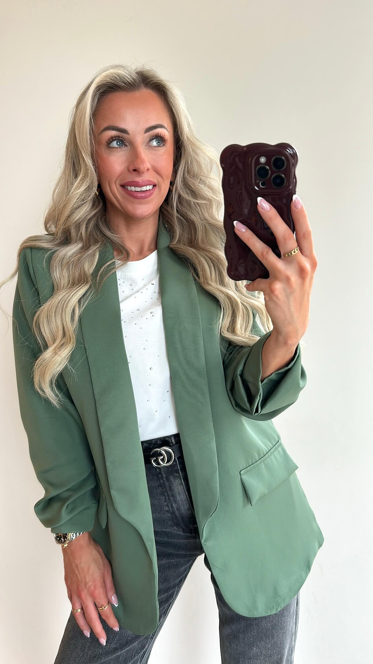 BILLIE Blazer - gucci green